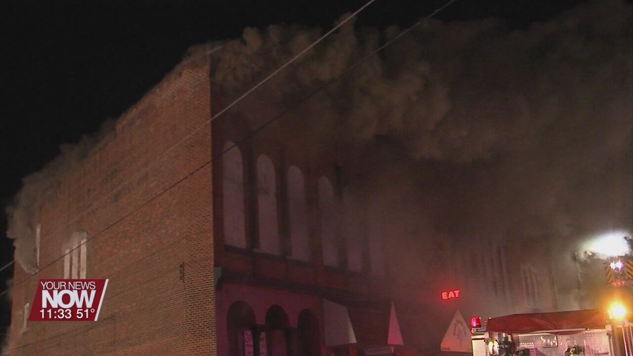 Downtown Business Fire in Columbus Grove